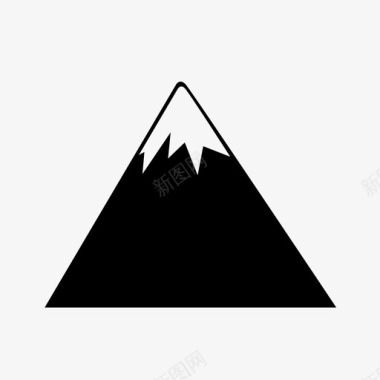 山雪山脉图标图标