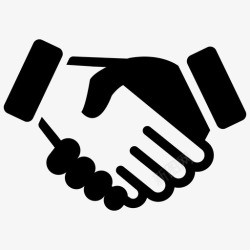 共存握手同意业务图标高清图片
