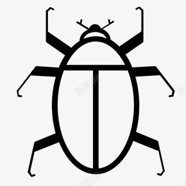 蚜虫甲虫动物昆虫图标图标