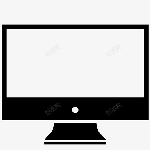 显示器imac单块图标svg_新图网 https://ixintu.com imac 单块 外围设备 屏幕 平板 平板电视 显示器 电视 电视屏幕