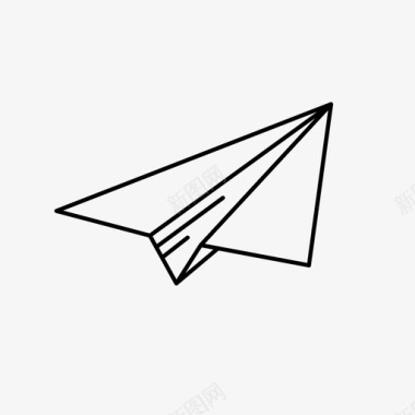 纸飞机飞行乐趣图标图标