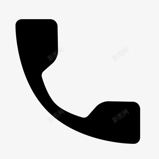 电话材料-圆角图标svg_新图网 https://ixintu.com 材料设计-圆角 电话