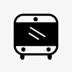 汽车穿梭公共汽车旅行运输图标高清图片