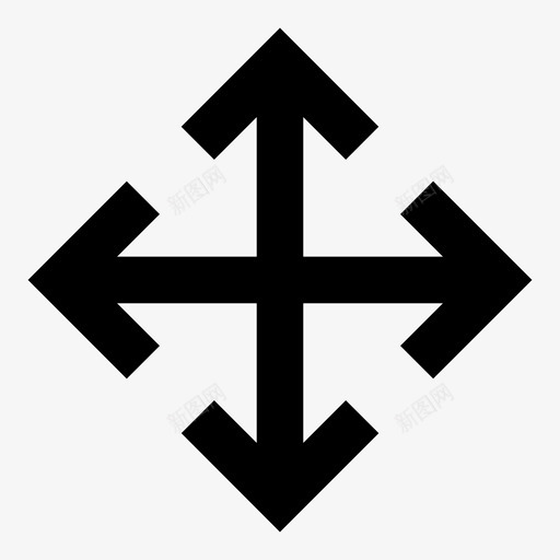移动前进平移图标svg_新图网 https://ixintu.com 前进 向北 向外 对吗 导航 平移 平移缩放 拉离 相反 移动