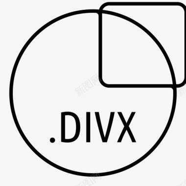 divx文件编解码器视频图标图标