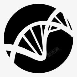 基因组成dna脱氧核糖核酸dna螺旋图标高清图片