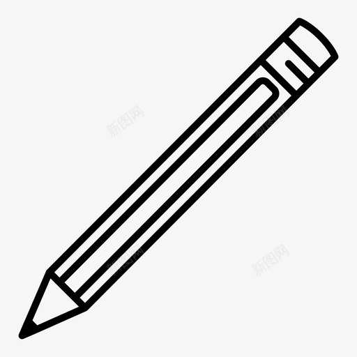 铅笔标记工具铅制装置图标svg_新图网 https://ixintu.com 书写 书写工具 书写辅助工具 学校 教育 标记工具 线条 绘图 铅制装置 铅笔