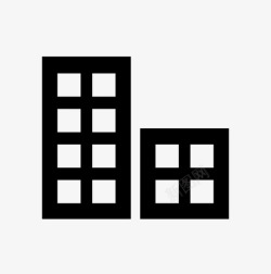 办公楼高层办公室城市高层建筑图标高清图片