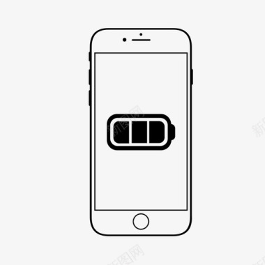 电池智能手机应用程序图标图标