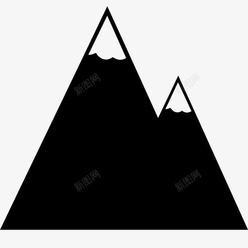 山脉阿尔卑斯山地质图标svg_新图网 https://ixintu.com 丘陵 地质 山峰 山脉 阿尔卑斯山