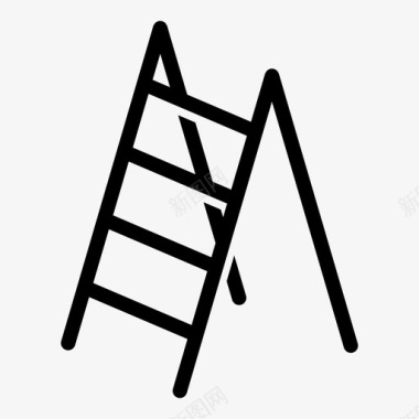 梯子横档梯楼梯图标图标
