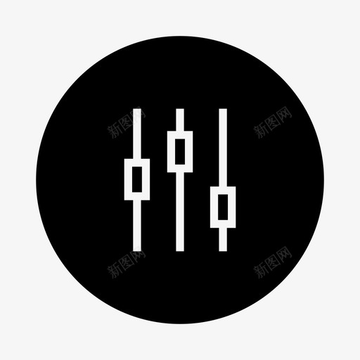 均衡器调整控制图标svg_新图网 https://ixintu.com 均衡器 控制 数字 调整 音乐