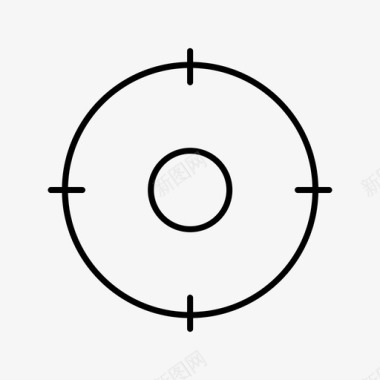 十字准线瞄准圆圈图标图标