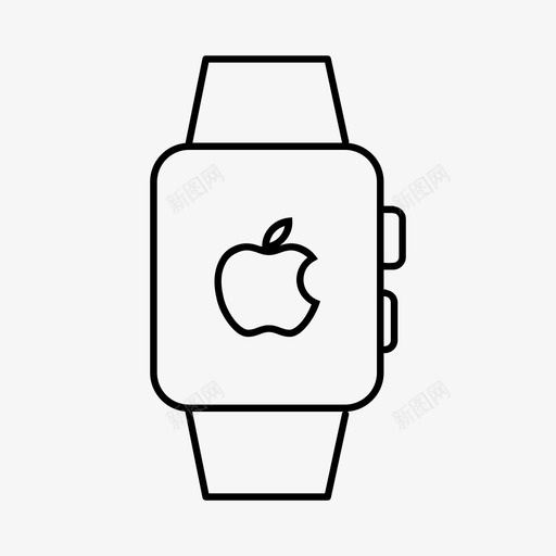 iwatch苹果手表图标svg_新图网 https://ixintu.com iwatch 苹果手表