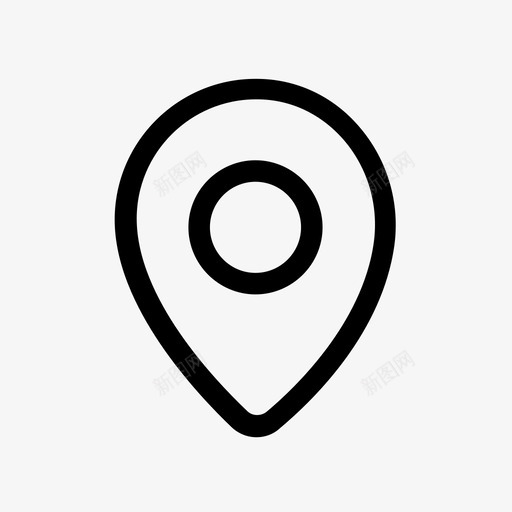 地图标记位置市场svg_新图网 https://ixintu.com 位置 地图标记 定位 导航 市场 电子商务 精确定位 购物 销售
