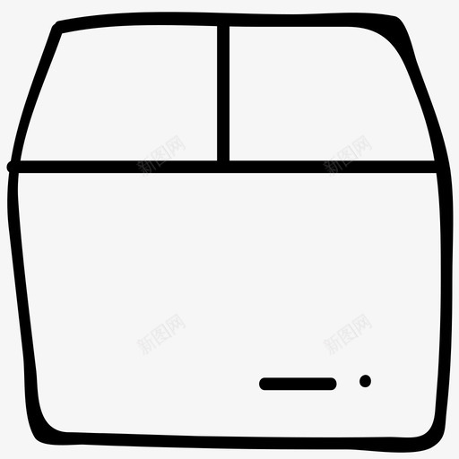 冰箱电子手绘涂鸦图标svg_新图网 https://ixintu.com 冰箱 电子手绘涂鸦图标