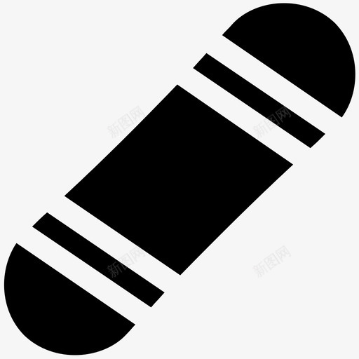 滑雪板甲板游戏图标svg_新图网 https://ixintu.com 游戏 滑板 滑雪板 甲板 训练