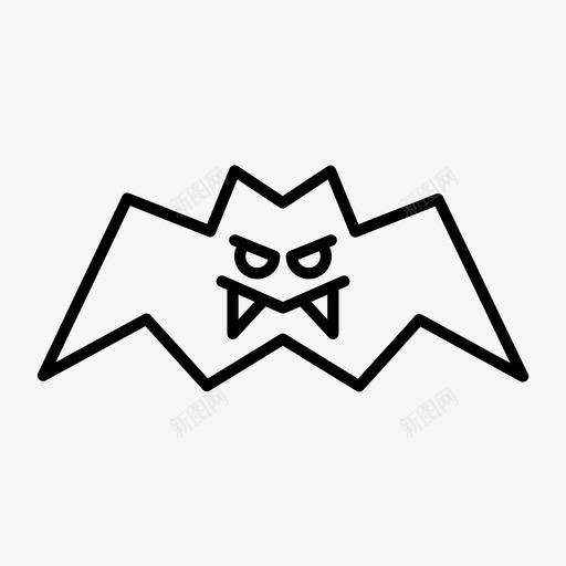 吸血鬼蝙蝠万圣节图标svg_新图网 https://ixintu.com 万圣节 吸血鬼蝙蝠