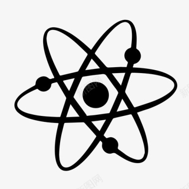 科学原子能量图标图标