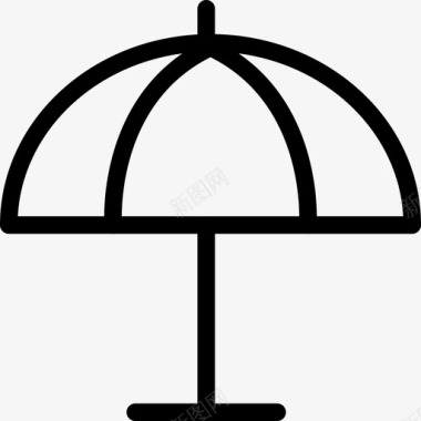 雨伞遮阳篷罩子图标图标