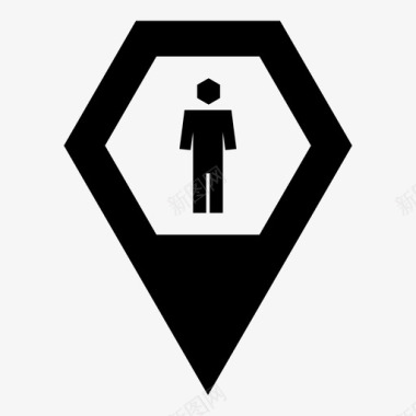 男厕男厕区男用区图标图标