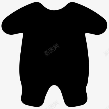 婴儿连体衣短裤连体衣图标图标