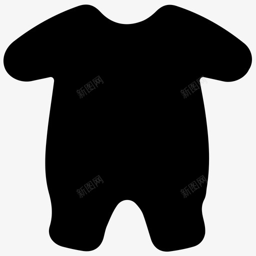 婴儿连体衣短裤连体衣图标svg_新图网 https://ixintu.com 婴儿服装 婴儿连体衣 短裤 连体衣