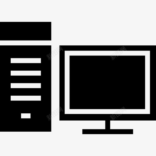 台式计算机计算机监视器台式监视器图标svg_新图网 https://ixintu.com 台式监视器 台式计算机 工作站 计算机监视器