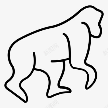 大猩猩动物猿图标图标