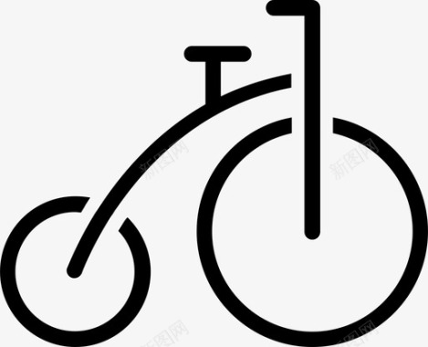 宾尼沃辛自行车便士法丁自行车轮子图标图标