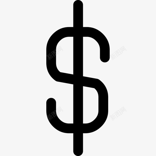 美元货币符号符号货币图标填充svg_新图网 https://ixintu.com 符号 美元货币符号 货币图标填充