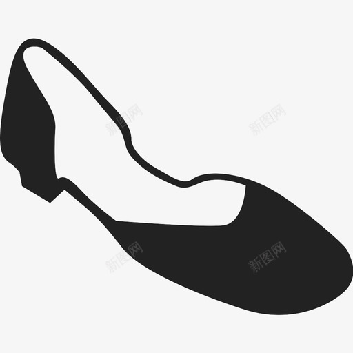 平底鞋舒适时尚图标svg_新图网 https://ixintu.com 专业 便鞋 平底鞋 方头 时尚 舒适 鞋