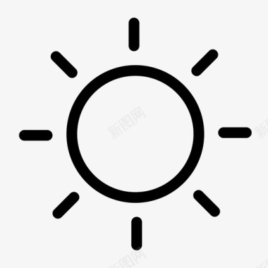 太阳天气晴天图标图标