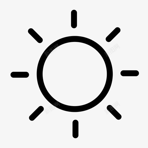 太阳天气晴天图标svg_新图网 https://ixintu.com 亮度 发光 天气 天气预报 太阳 完美 晴天 闪耀