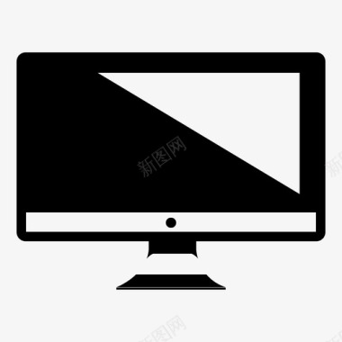 桌面显示器电视屏幕图标图标
