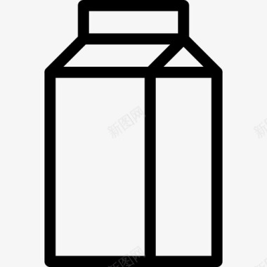 牛奶瓶子纸盒图标图标