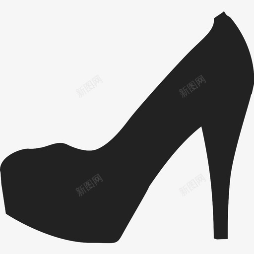 高跟鞋有钱人鞋图标svg_新图网 https://ixintu.com 女士 时尚 有钱人 礼服 舞会 花式 配件 鞋 鞋类 高跟鞋