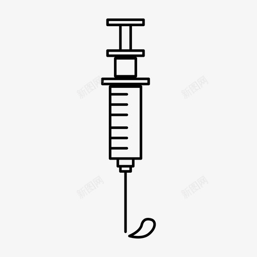 注射器医用药品图标svg_新图网 https://ixintu.com 医用 医用针头 杂项 注射器 疫苗 药品 针剂 针头