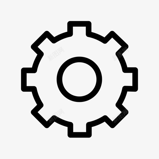 齿轮设置生产图标svg_新图网 https://ixintu.com 工业 工厂 机器 生产 设置 调谐 首选项 齿轮