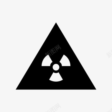 放射性安全符号图标图标