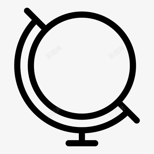 地球行星球体图标svg_新图网 https://ixintu.com 全球 地图 地球 宇宙 文明 球体 行星 轴心
