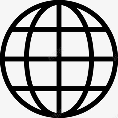 全球地理地图互联网图标图标