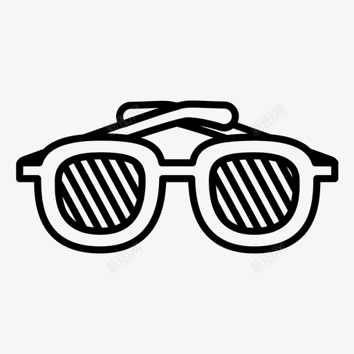 太阳镜时尚镜框图标svg_新图网 https://ixintu.com 墨镜 夏季 太阳镜 时尚 款式 镜框