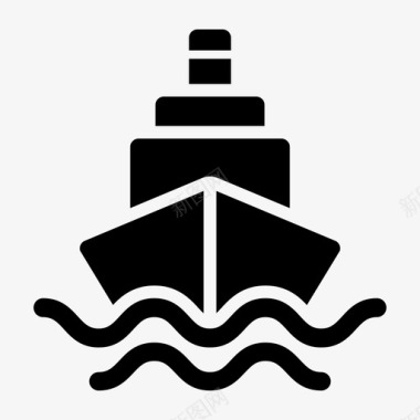 船舶工业船舶旅游图标图标