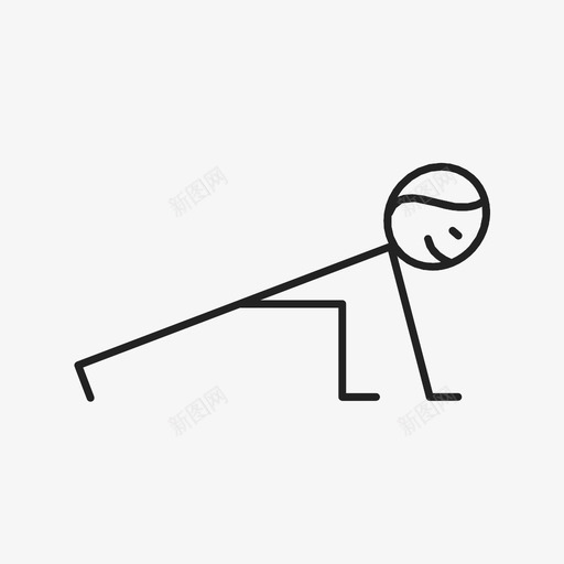 弓箭步伸展塑身图标svg_新图网 https://ixintu.com 伸展 体式 健身 健身房 塑身 姿势 弓箭步 瑜伽 跑步 身体