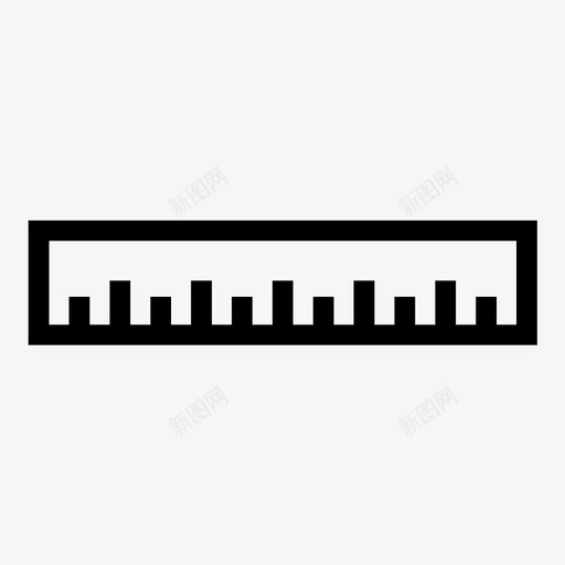 尺子宽度规格图标svg_新图网 https://ixintu.com 刻度 宽度 尺子 数学 标尺刻度 测量 规格 距离 高度