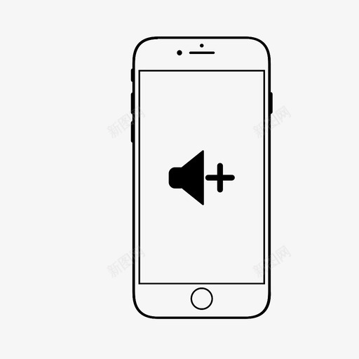 增加音量智能手机应用程序图标svg_新图网 https://ixintu.com 增加音量 智能手机应用程序