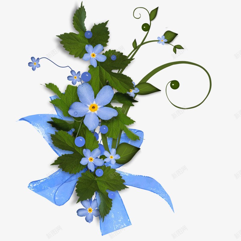丝带捆扎的蓝色花朵花朵捆扎礼物丝带oss288li图标png_新图网 https://ixintu.com oss288lix png 丝带 丝带捆扎的蓝色花朵 元素 捆扎 礼物 素材 花朵