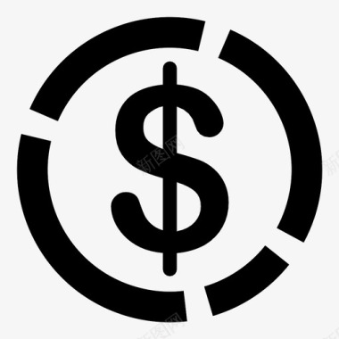 美元储蓄货币图标图标