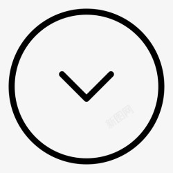 下按钮向下箭头按钮插入符号图标高清图片